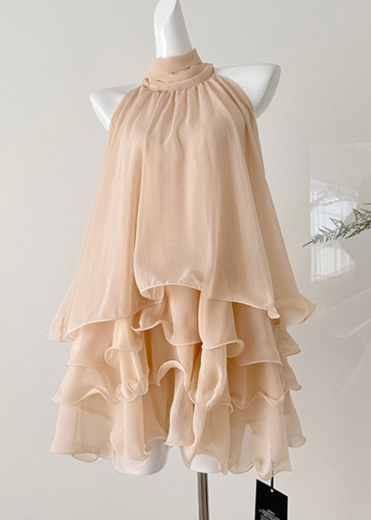 Dame To-delt Sett Lagdelt Rysjer Chiffon 4
