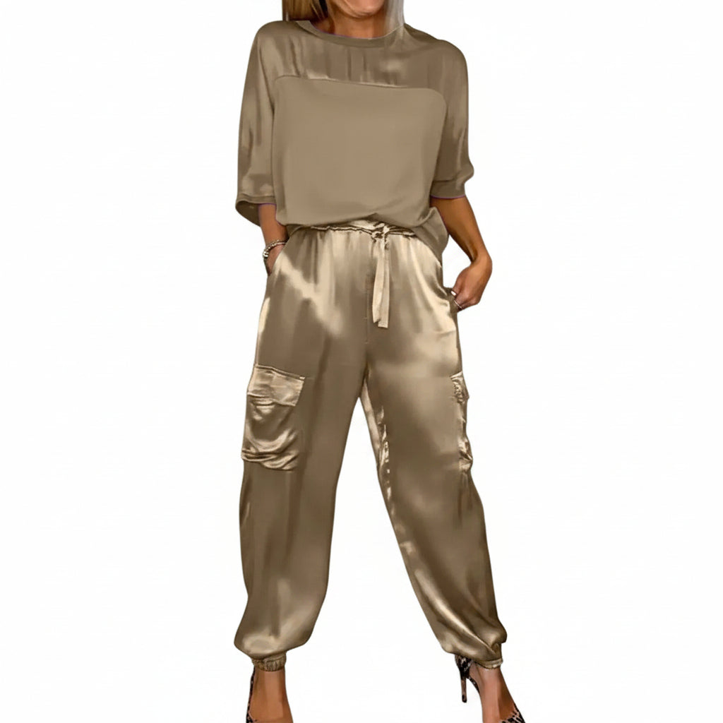 Dame Todelt Dress Løs Passform 0