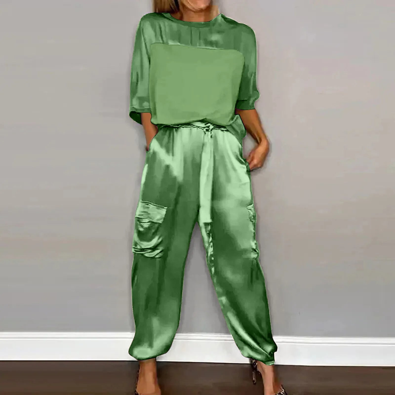 Dame Todelt Dress Løs Passform 3