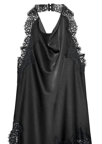 Dame Topp Asymmetrisk Design med Blonder og Patchwork 4