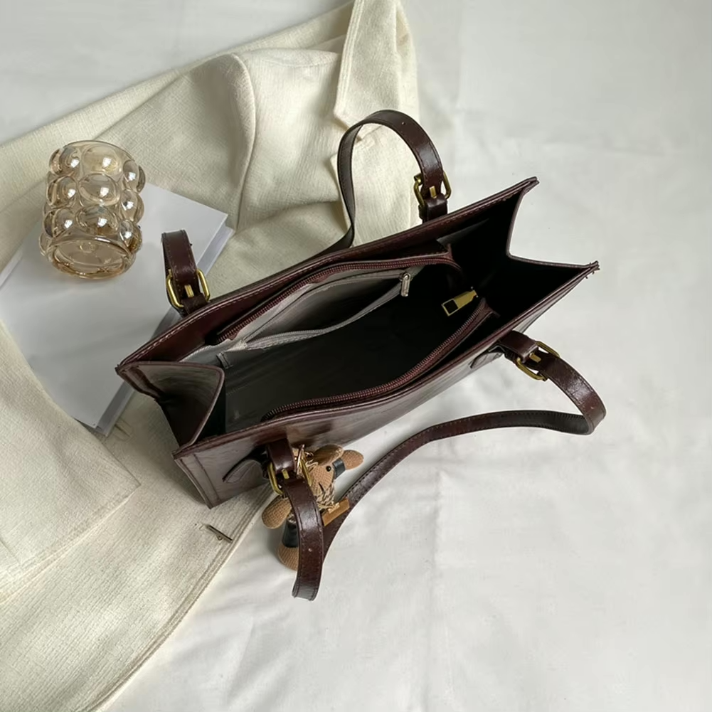 Dame Tote Veske med Uformell Stil og Mykt PU-Lær 6