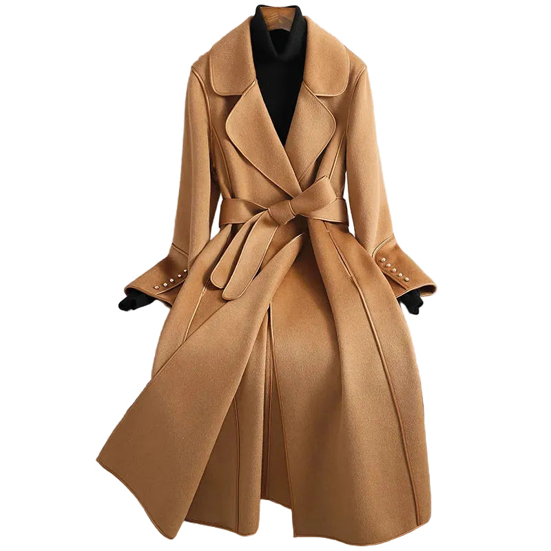 Dame Trench Coat Klassisk Stil 0