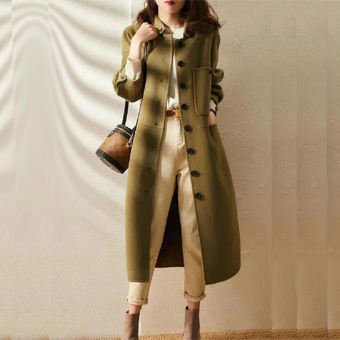 Dame Trenchcoat Lang Stil 4