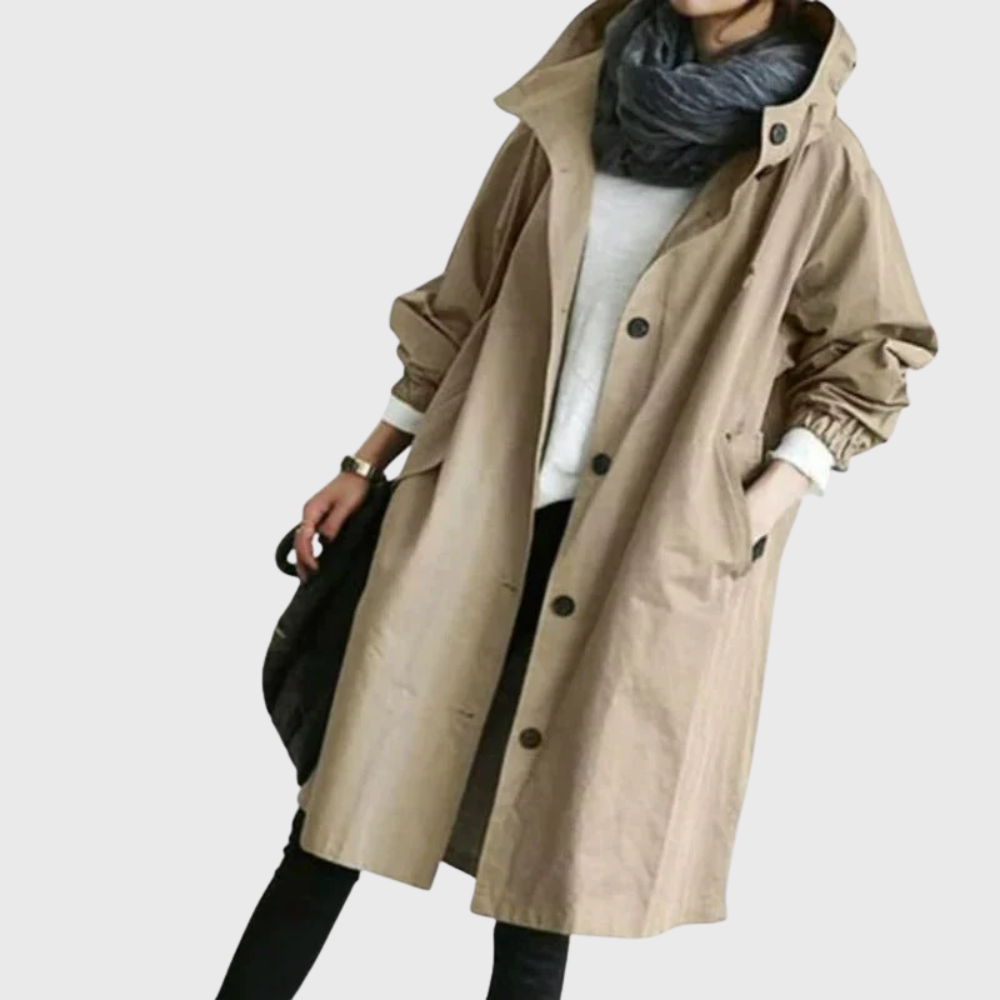 Dame Trenchcoat Vanntett 3