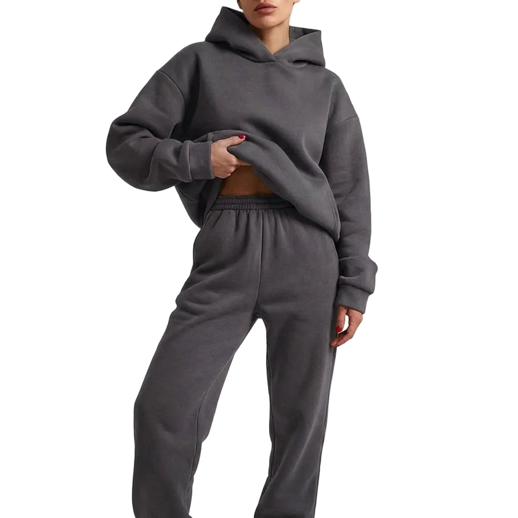 Dame Treningsdresssett Overdimensjonert Stil 0