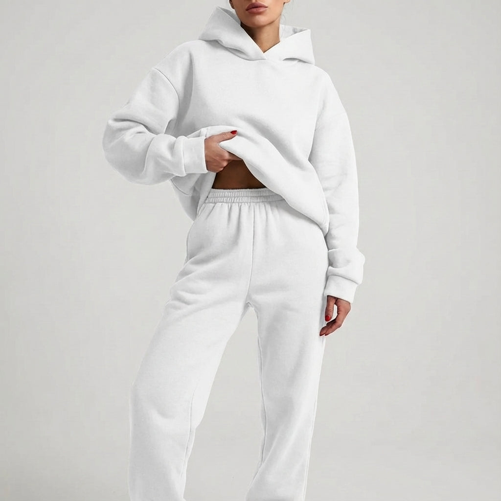 Dame Treningsdresssett Overdimensjonert Stil 2