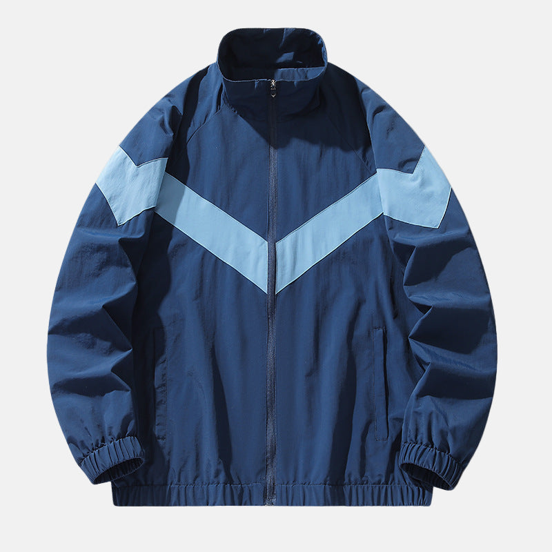 Dame Treningsjakke V-Stripe Design Sporty Stil 3