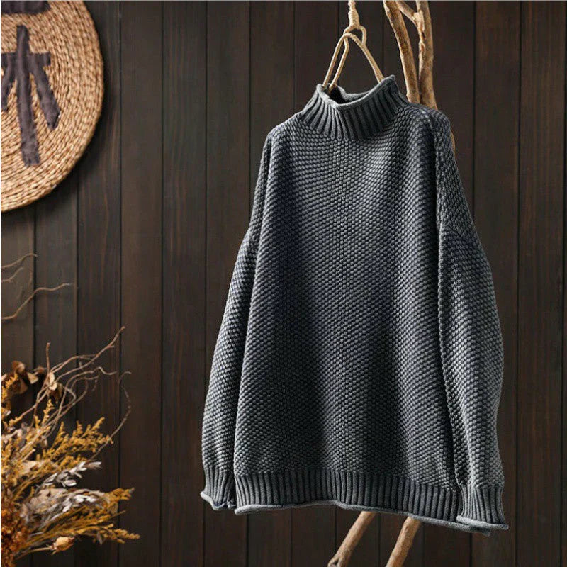 Dame Turtleneck Genser Klassisk Stil 4