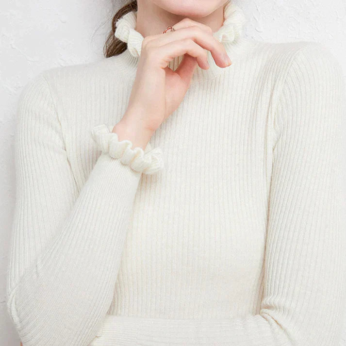 Dame Turtleneck Genser Med Sofistikert Design 5