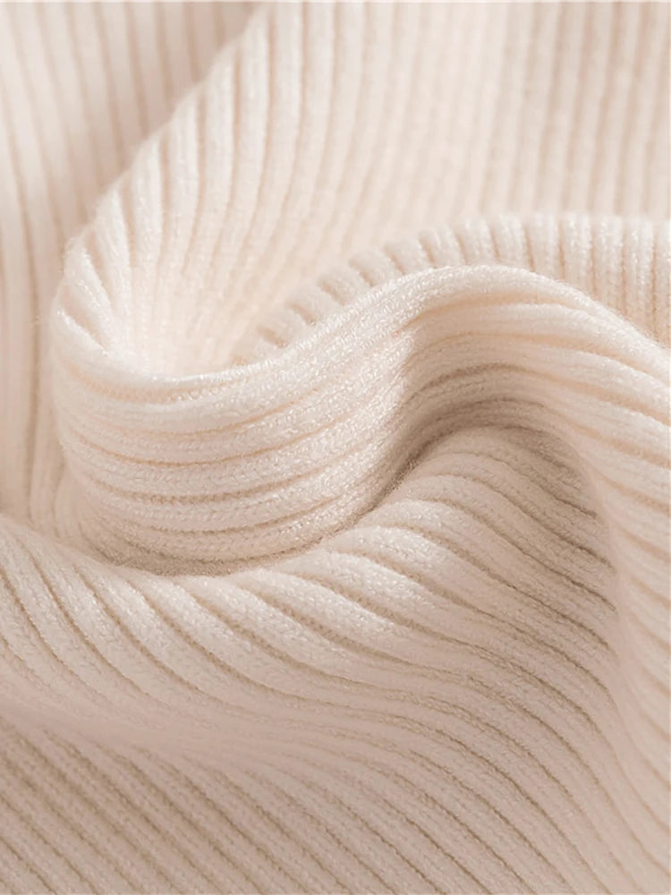 Dame Turtleneck Genser Strikket Ullblanding Myk 3