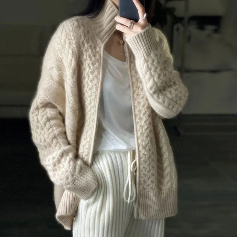 Dame Turtleneck Genser i Kashmir Stil 2