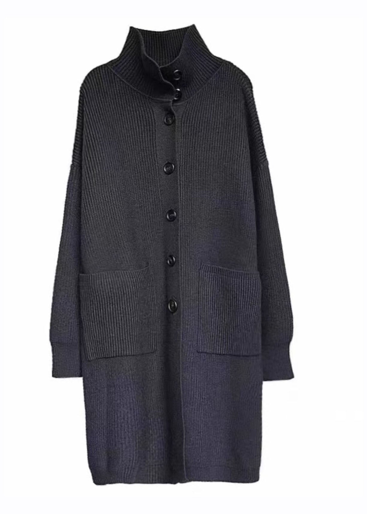 Dame Turtleneck Genser med Lommer 4