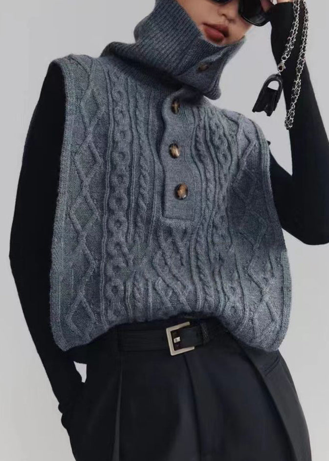 Dame Turtleneck Vest Ermeløs 3