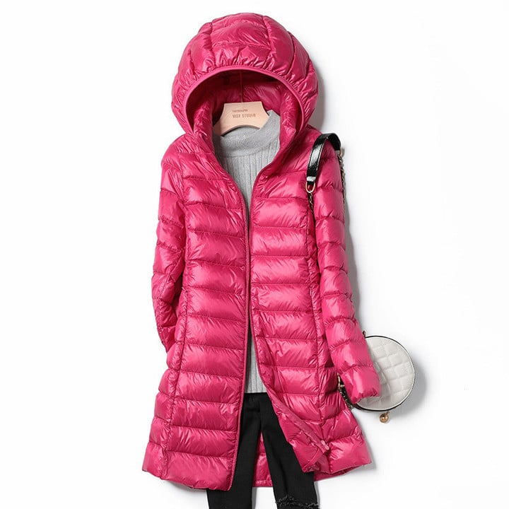 Dame Vinterjakke Ultralett Isolert Casual Style 2