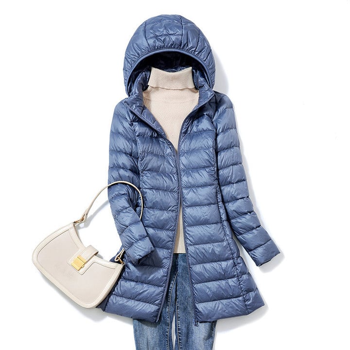 Dame Vinterjakke Ultralett Isolert Casual Style 4