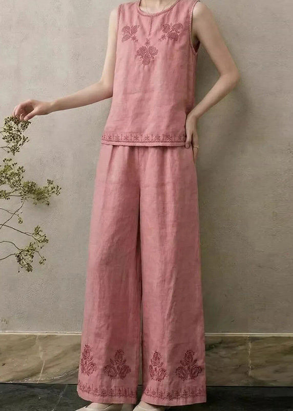Dame todelt linsett brodert ermeløs 4
