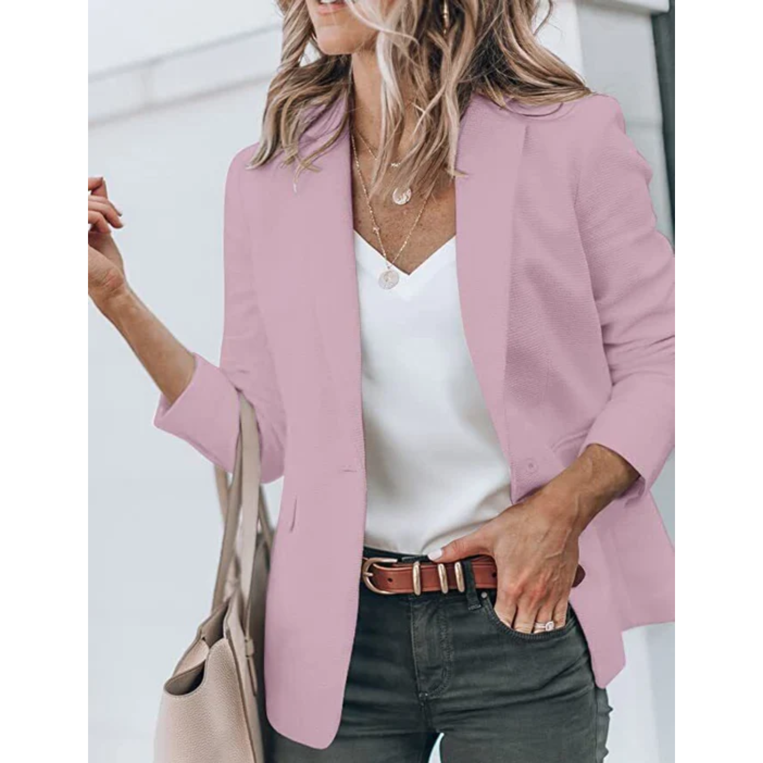 Dameblazer med tidløst design 12