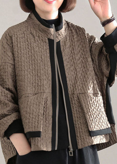 Damefrakk med Lommer i Patchwork Stil 1