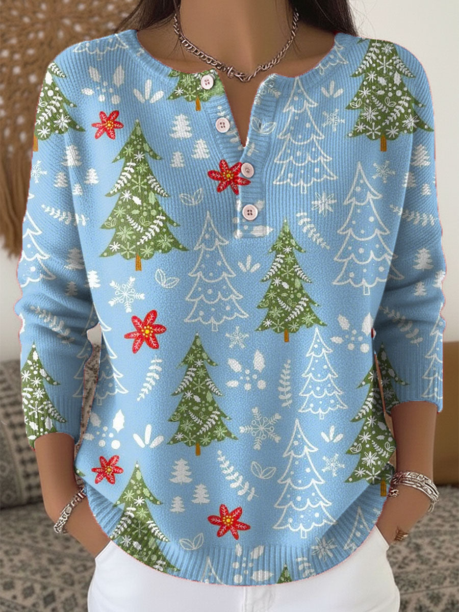 Damegenser med knapper og julemotiv 3
