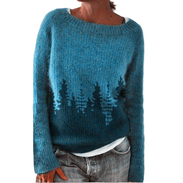Damens Retro Pullover Xanthe i Klassisk Stil 0