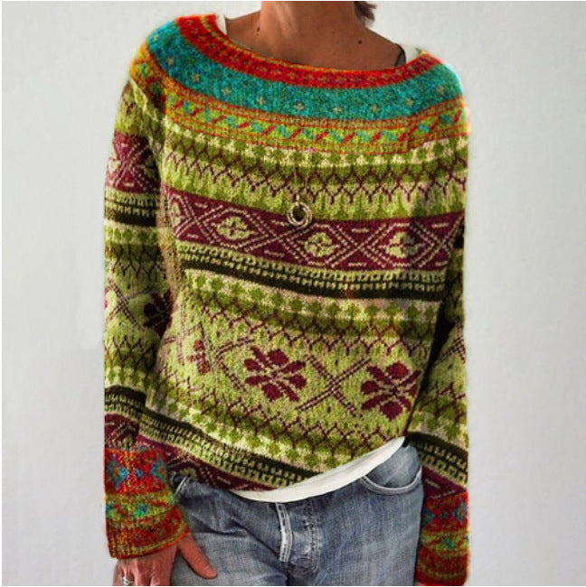 Damens Retro Pullover Xanthe i Klassisk Stil 2