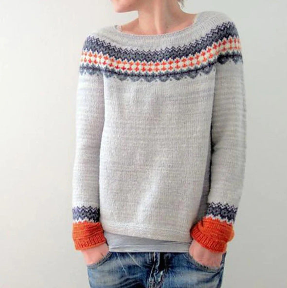 Damens Retro Pullover Xanthe i Klassisk Stil 3