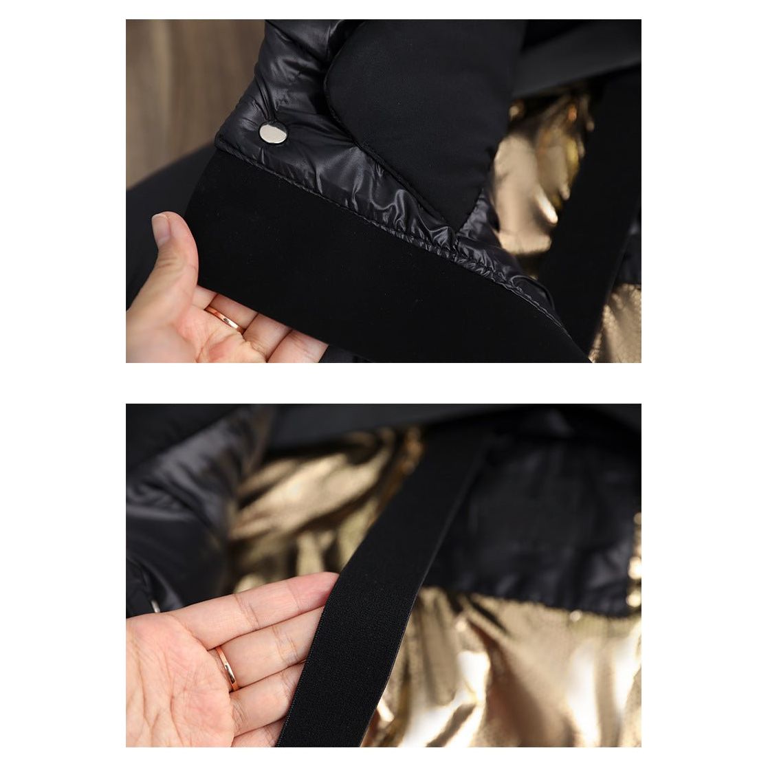 Damens Vinterjakke i Dun, Vanntett og Varm 8