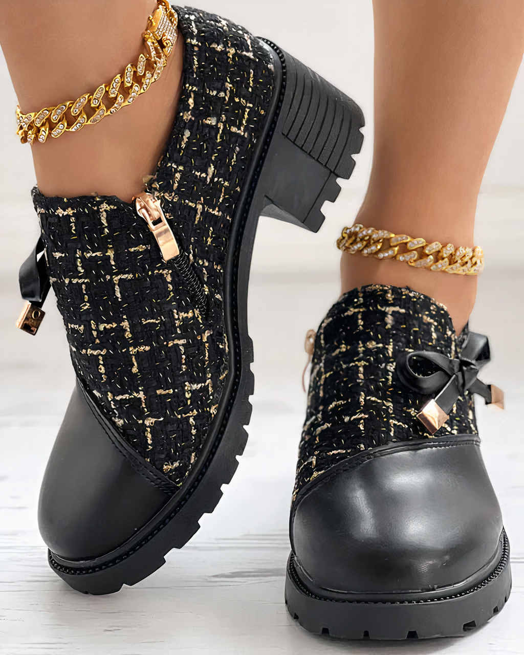 Damepumps med Bred Hæl og Åpen Tå 5