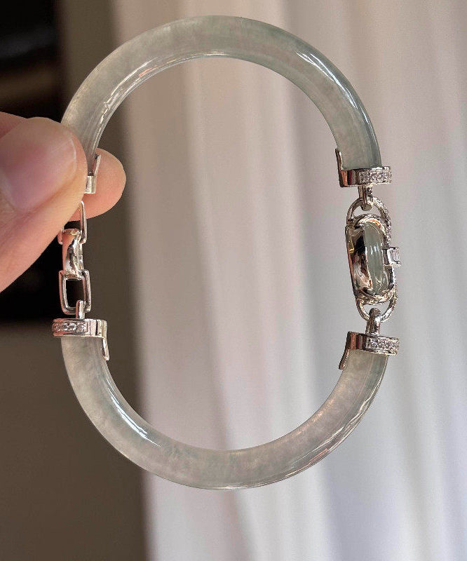 Damer Armbånd med Jadeinnlegg og Cyan Detaljer 1