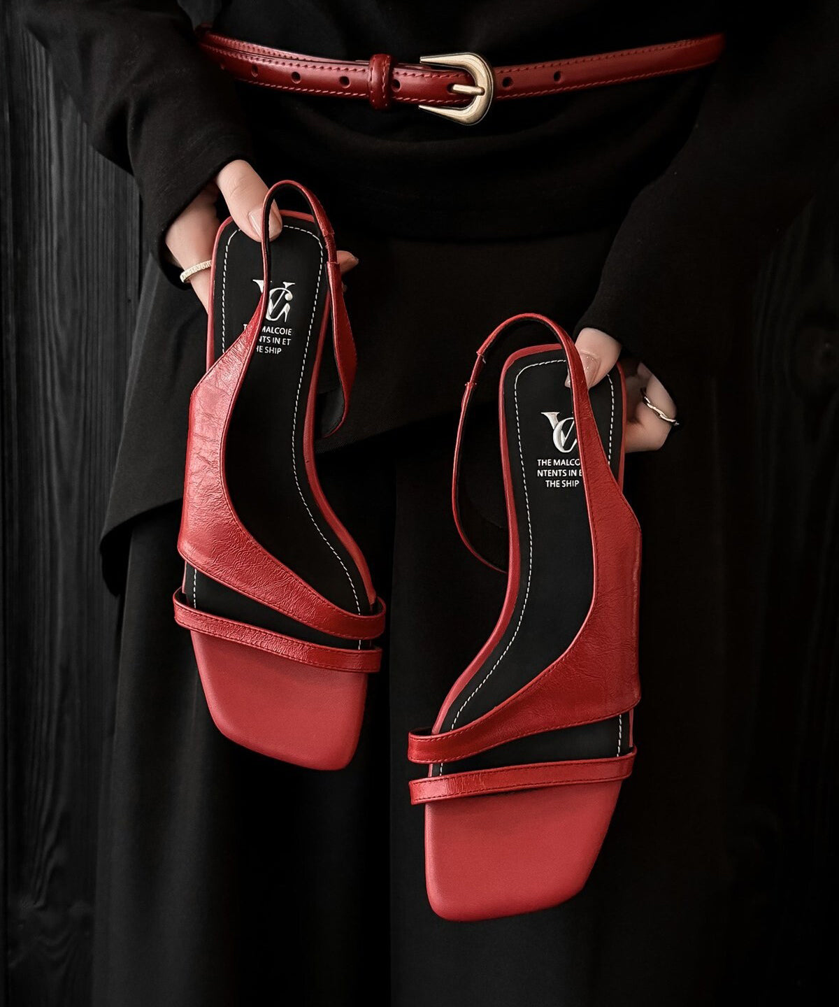 Damesandaler Peep Toe med Hæl 3