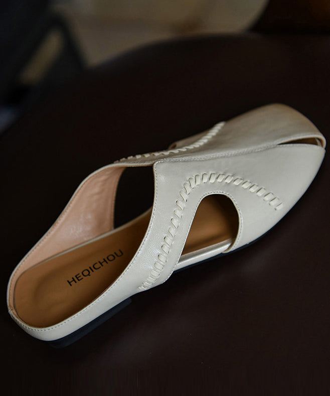Damesandaler med hul design og thong-stil 2