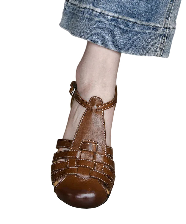 Damesandaler med hulldetaljer og komfortabel såle 4