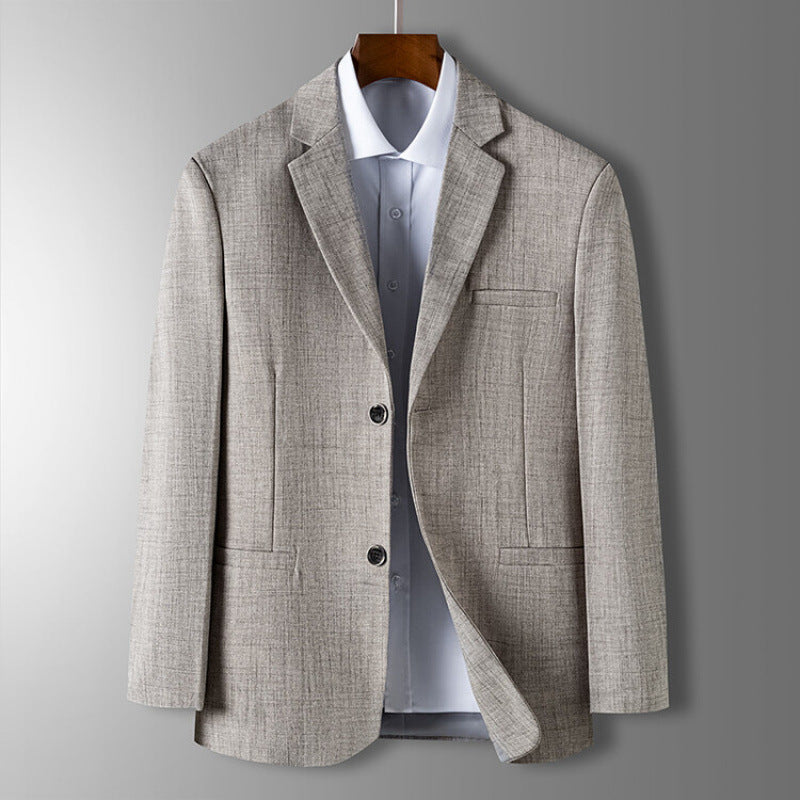 Herre Blazer Moderne Design Med Rett Silhuett og To-Knapps Lukking 0