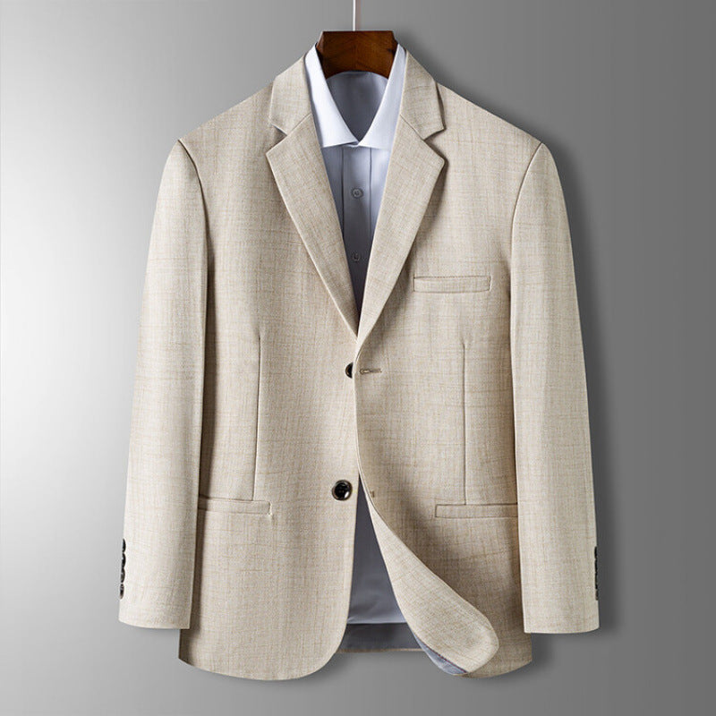 Herre Blazer Moderne Design Med Rett Silhuett og To-Knapps Lukking 1