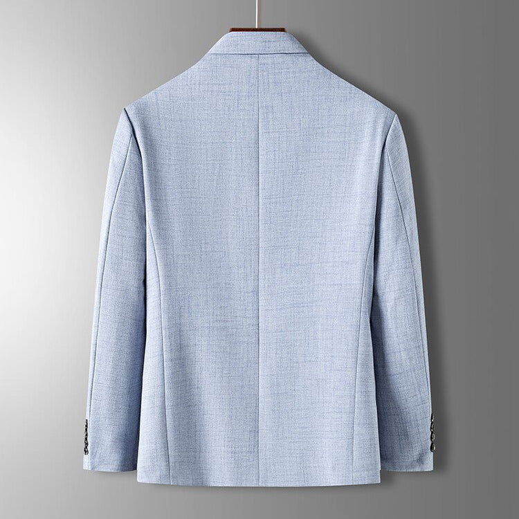Herre Blazer Moderne Design Med Rett Silhuett og To-Knapps Lukking 5