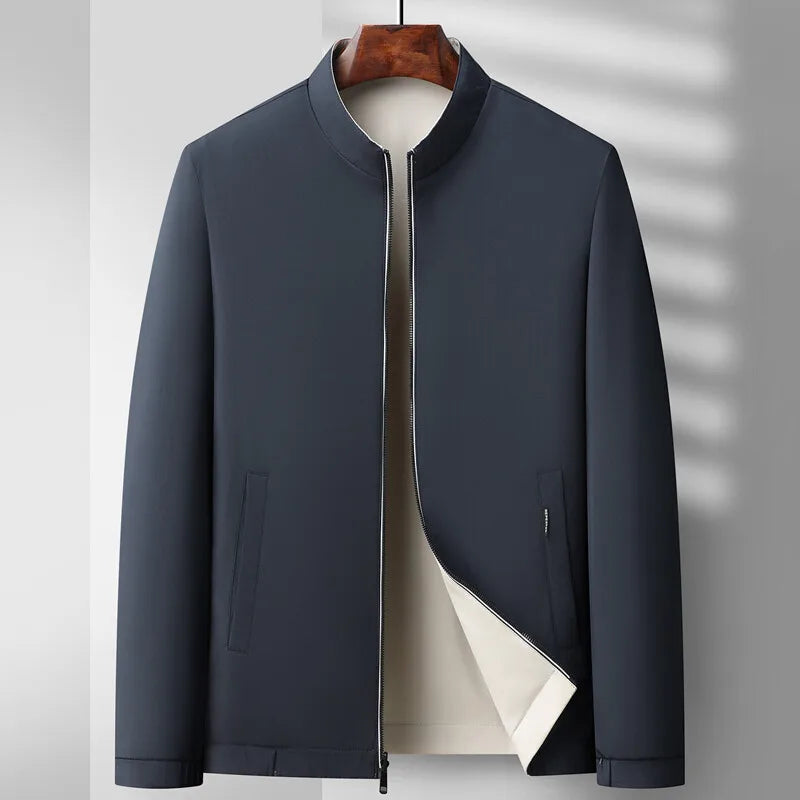 Herre Bomberjakke Klassisk Design Minimalistisk Stil 0