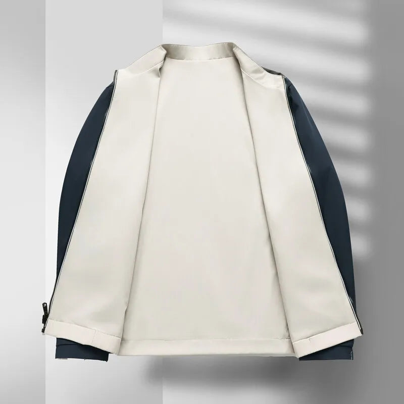 Herre Bomberjakke Klassisk Design Minimalistisk Stil 4
