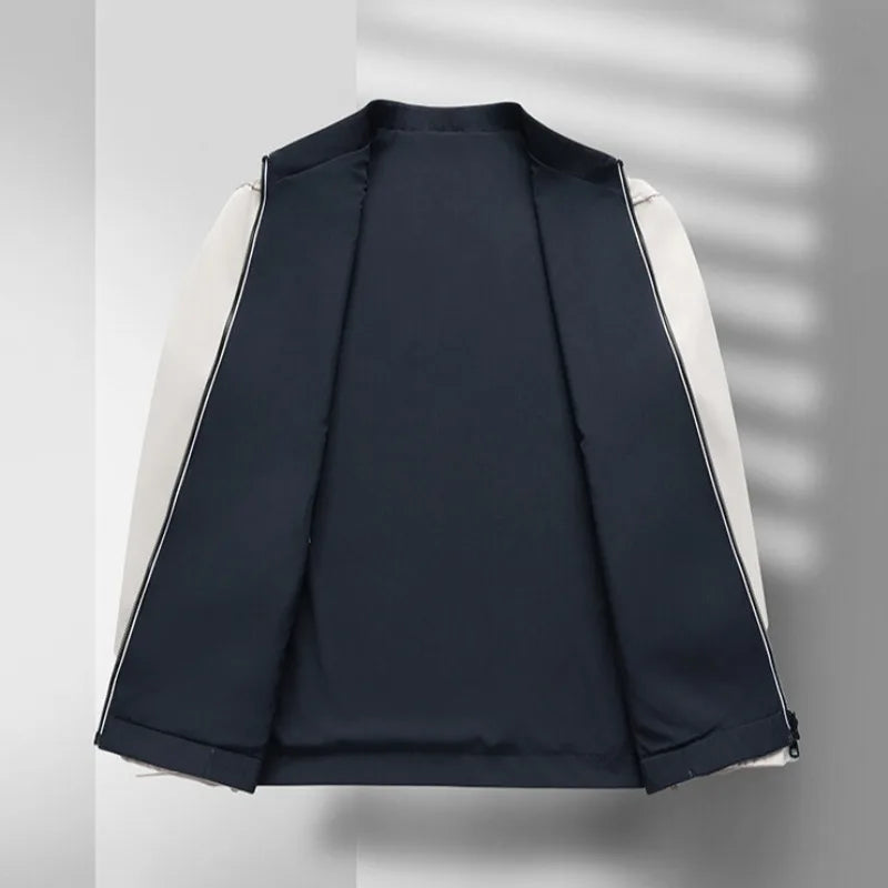 Herre Bomberjakke Klassisk Design Minimalistisk Stil 5