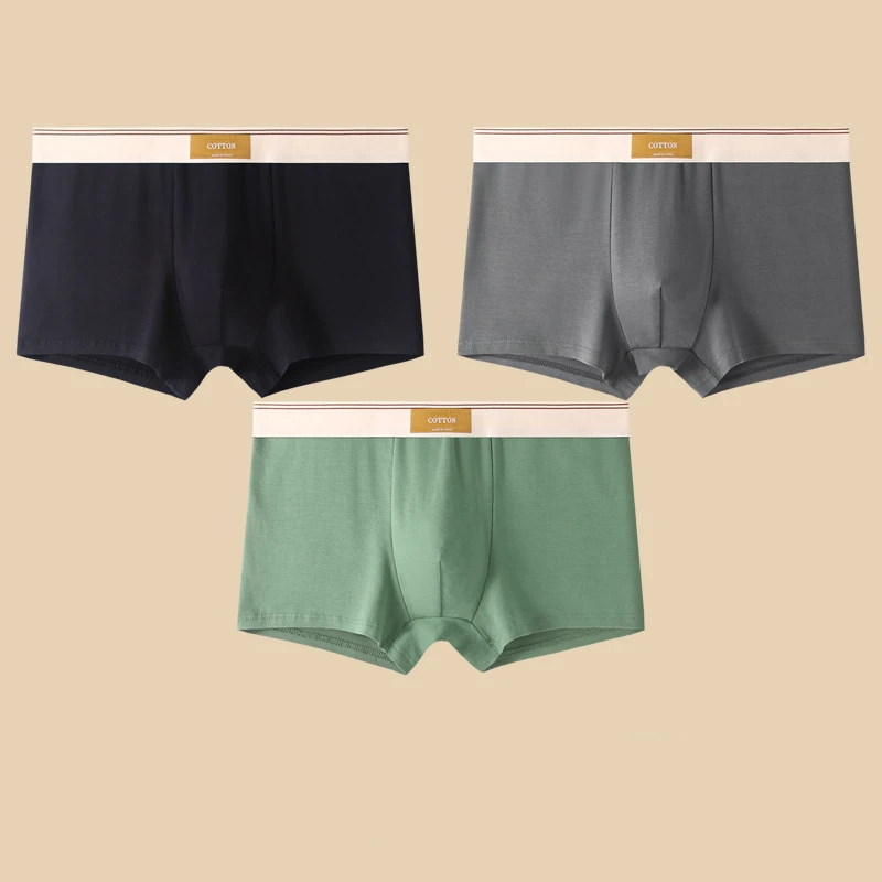 Herre Boxershorts Sett Komfortabel Passform Korte Design 3