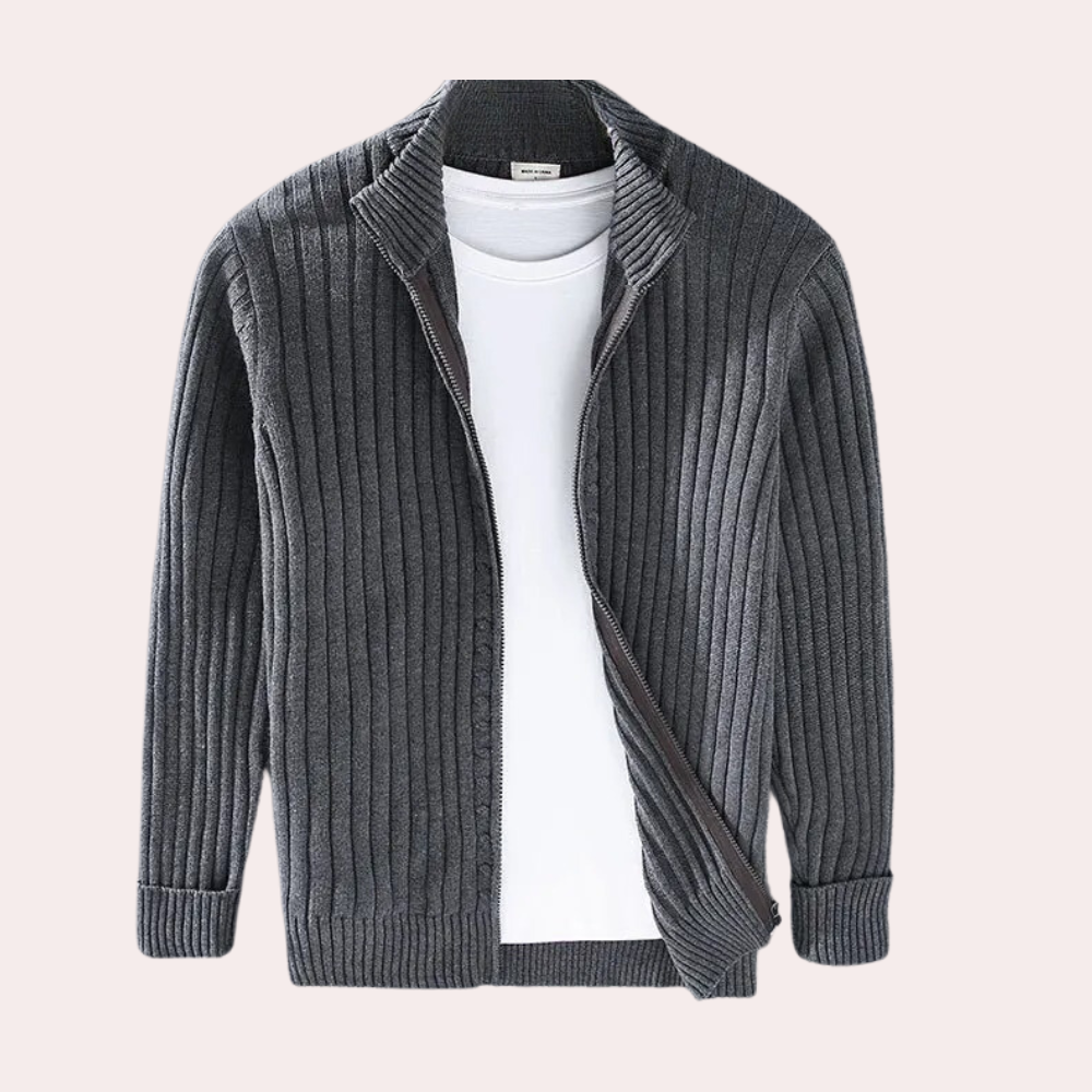 Herre Cardigan Jakke med Glidelås Moderne Stil for Allsidig Bruk 4