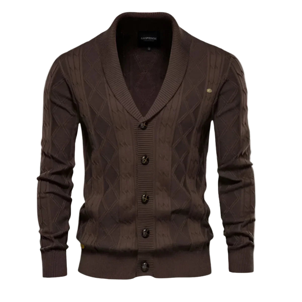 Herre Cardigan Klassisk Stil 0
