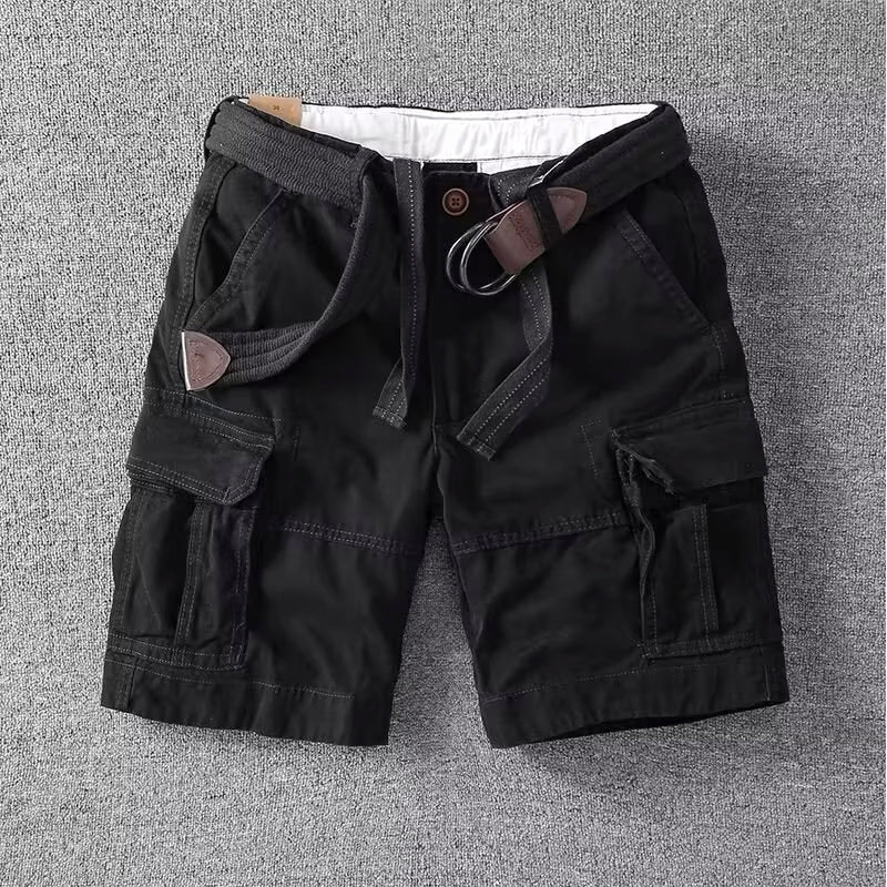 Herre Cargo Shorts med Justerbar Midje 4