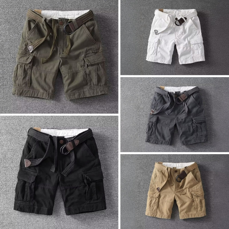Herre Cargo Shorts med Justerbar Midje 5