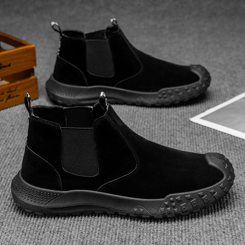 Herre Chelsea Boots Tidløs Stil med Elastiske Innlegg 2