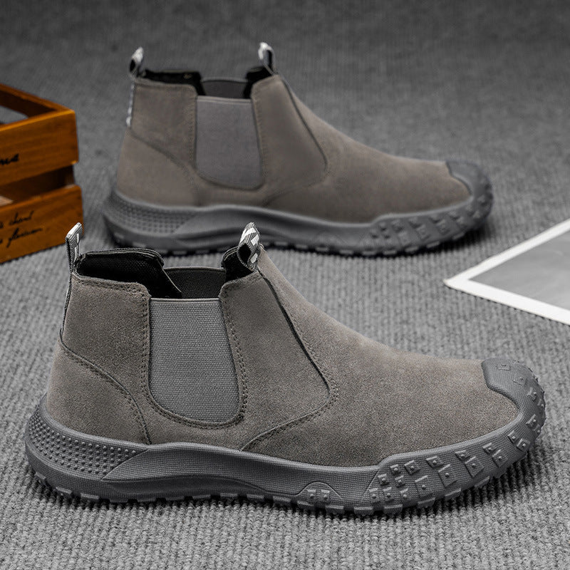 Herre Chelsea Boots Tidløs Stil med Elastiske Innlegg 3