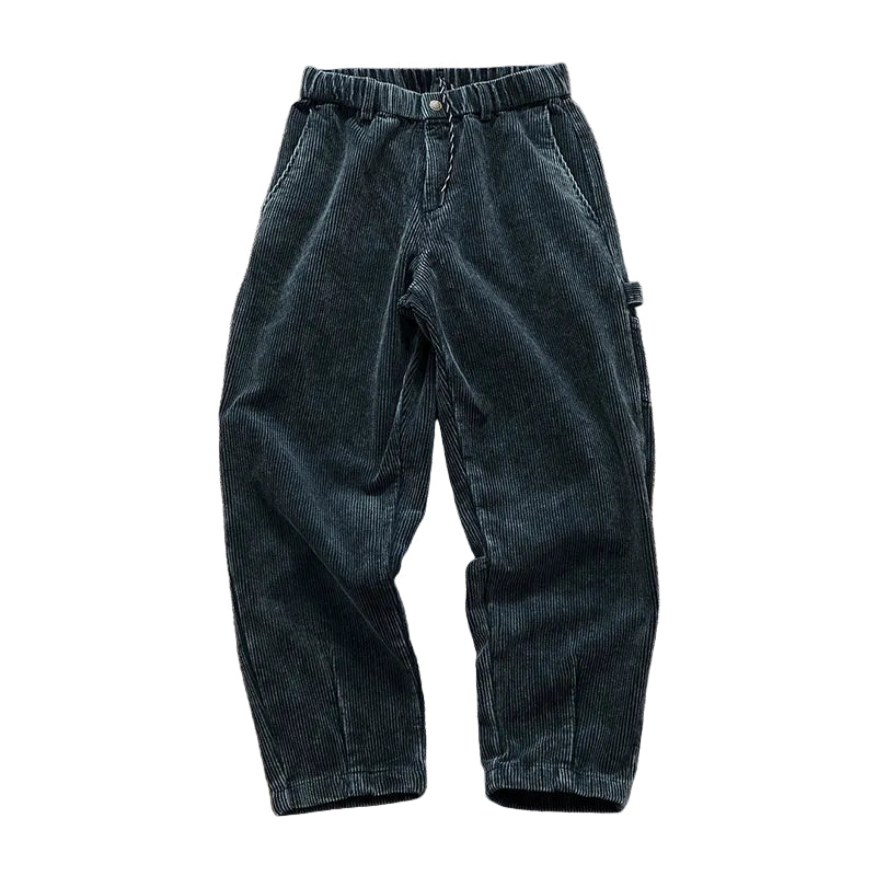 Herre Corduroy Bukser med Dype Lommer 0