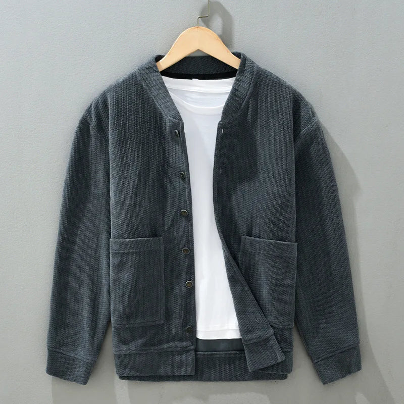 Herre Corduroy Jakke Klassisk Stil 2