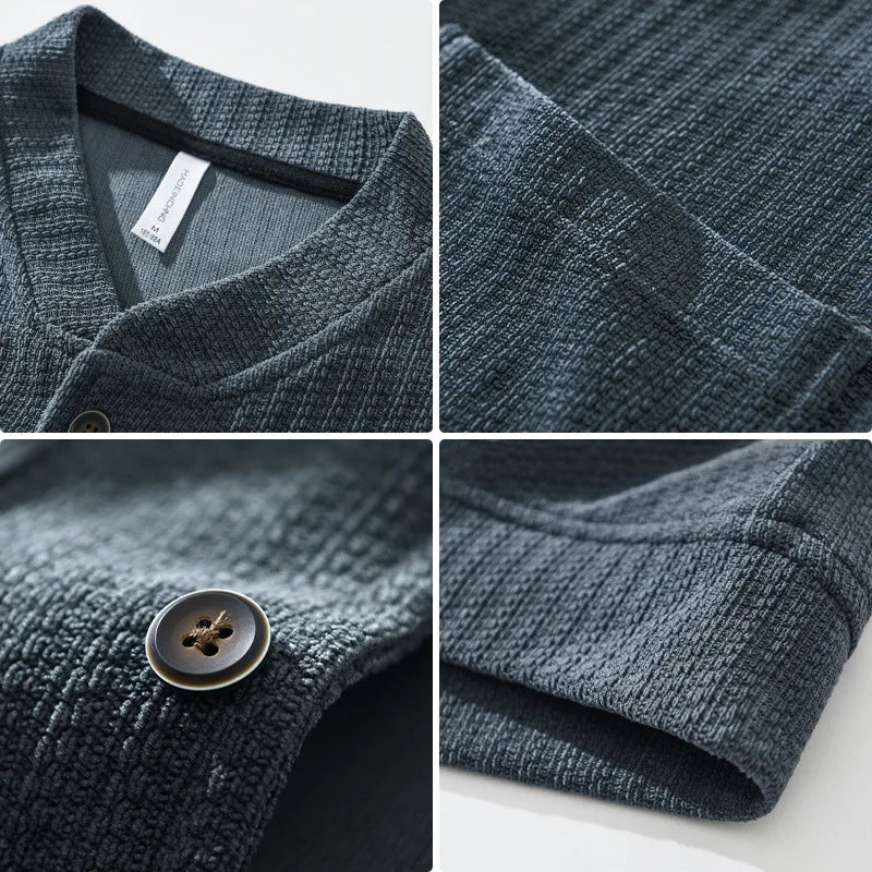 Herre Corduroy Jakke Klassisk Stil 4
