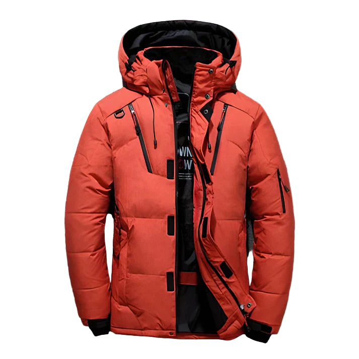 Herre Dunjakke med Justerbar Hette 0