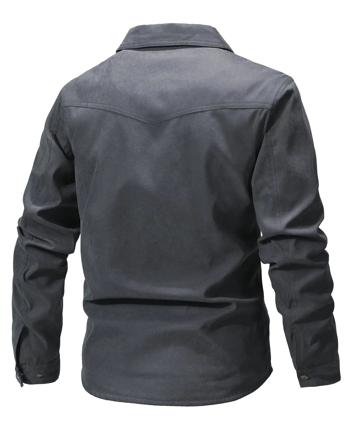 Herre Flanellskjorte Fôret Casual Polyester 2